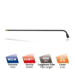 Súng xịt gầm MTM Underbody Lance, kết nối M 22M - NPT F