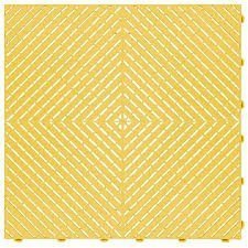 VERTEX Garage Floor Tile │ Tấm lót sàn nhựa PP chịu lực, Màu: Vàng