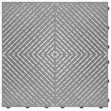 VERTEX Garage Floor Tile │ Tấm lót sàn nhựa PP chịu lực, Màu: Xám
